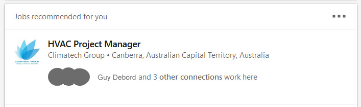 A recommendation from LinkedIn that I go back to a past employer